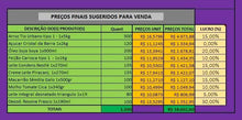 Load image into Gallery viewer, Planilha de Custos e Formação de Preços de Vendas para Comércio em Excel