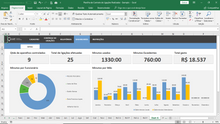 Load image into Gallery viewer, Planilha de Controle de Ligações Realizadas em Excel 4.0