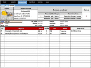 Controle de estoque para obras e Construção Civil em geral - 6.0