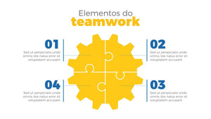 Apresentação de Times em Powerpoint - Team Work