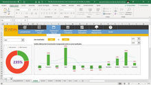 Load image into Gallery viewer, Planilha de Gerenciamento e Controle Mensal de Entradas ou Saídas em Dashboard
