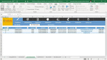 Load image into Gallery viewer, Planilha de Gestão de Garantias do Fornecedor em Dashboard
